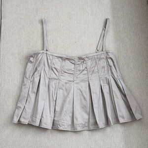 Meshki Mae Cotton Top in Pebble Brown